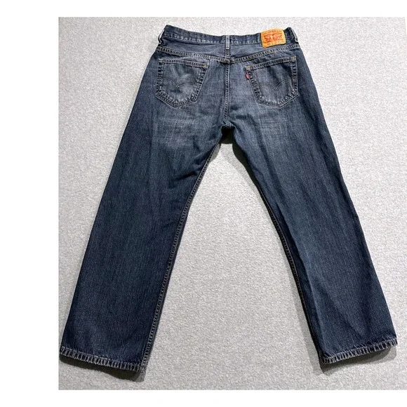 Levis 569 Loose Straight Jeans Mens 36x30 Blue Medium Wash Denim 00569-0041 - Picture 2 of 11